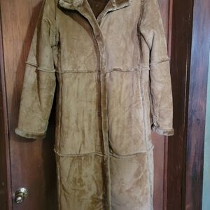 Women's Tan Faux Shearling Coat